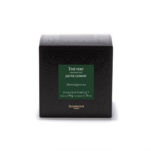 Boîte 25 sachets thé vert jaune lemon Dammann Frères