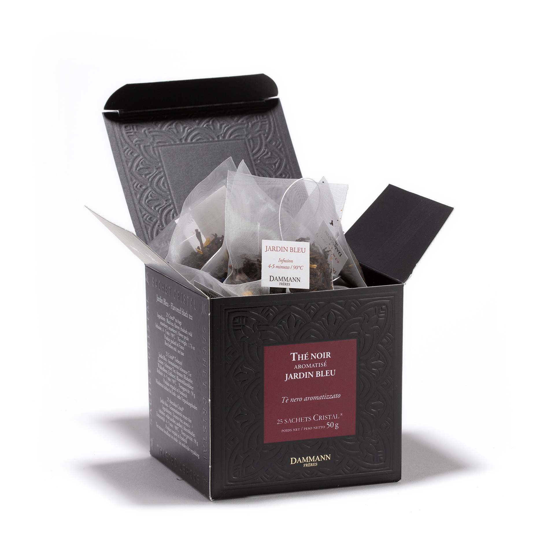 Boîte 25 sachets thé noir jardin bleu Dammann Frères